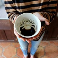 Achtung, Spinne im Kaffee!
